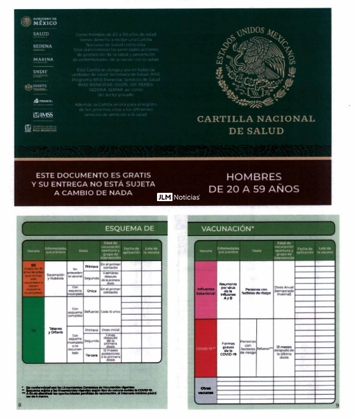 Cartilla hombre de 20 a 59