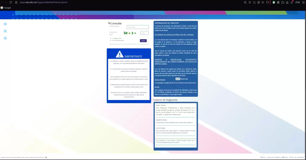 Inician inscripciones para educación básica en el estado