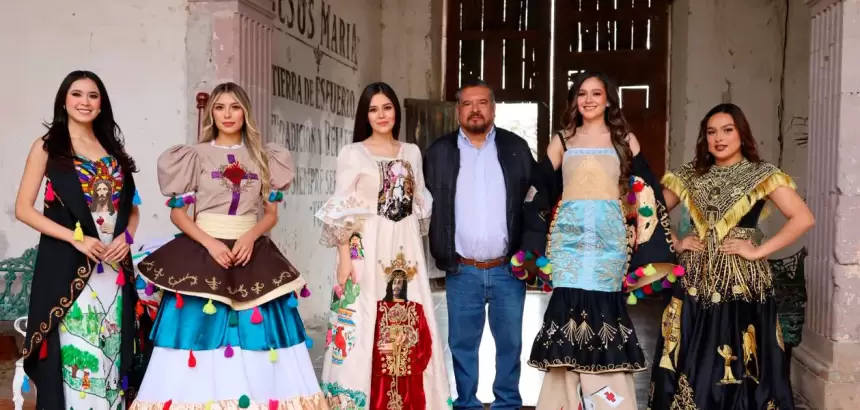 Las Reinas de la FNSM2026 en Sesión Fotográfica en Jesús María. Foto: Patronato FNSM2026.