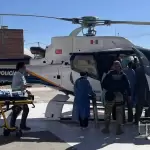Helicóptero Fuerza 1 realiza traslado aeromédico urgente de paciente al Centro Médico Nacional de Occidente en Guadalajara.