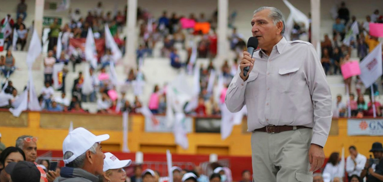Adán Augusto visitó Aguascalientes, cortesía de ‘La Barredora’