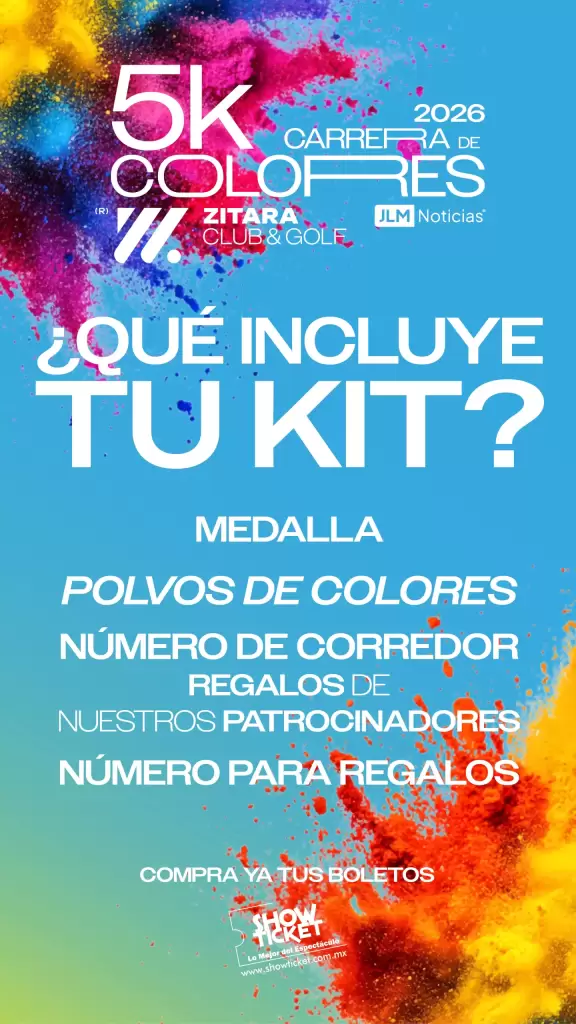 Esto incluye tu kit de la Carrera de Colores