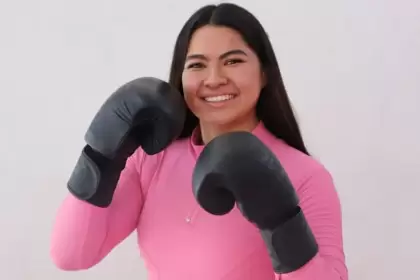 Emilia encontró en la Casa del Adolescente el impulso para debutar en Kombat Kwang Fight y desarrollar su talento en Aguascalientes.