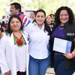 Tere Jiménez encabezó la Feria de Salud para la Mujer en Aguascalientes con servicios médicos gratuitos por el 8 de marzo.