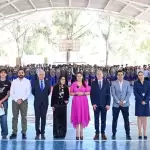 Tere Jiménez inauguró un Laboratorio de Inteligencia Artificial en el CECyTEA de Rincón de Romos.