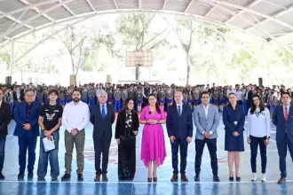 Tere Jiménez inauguró un Laboratorio de Inteligencia Artificial en el CECyTEA de Rincón de Romos.