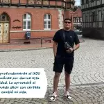 Edoardo Josafat Esparza Martínez viajó a Alemania gracias al programa Gigantes por el Mundo.