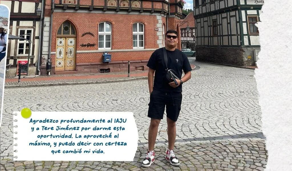 Edoardo Josafat Esparza Martínez viajó a Alemania gracias al programa Gigantes por el Mundo.