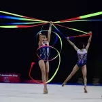 Gimnastas de Aguascalientes destacan con 8 medallas en gimnasia rítmica en competencias nacionales e internacionales.