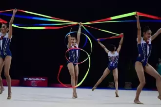 Gimnastas de Aguascalientes destacan con 8 medallas en gimnasia rítmica en competencias nacionales e internacionales.