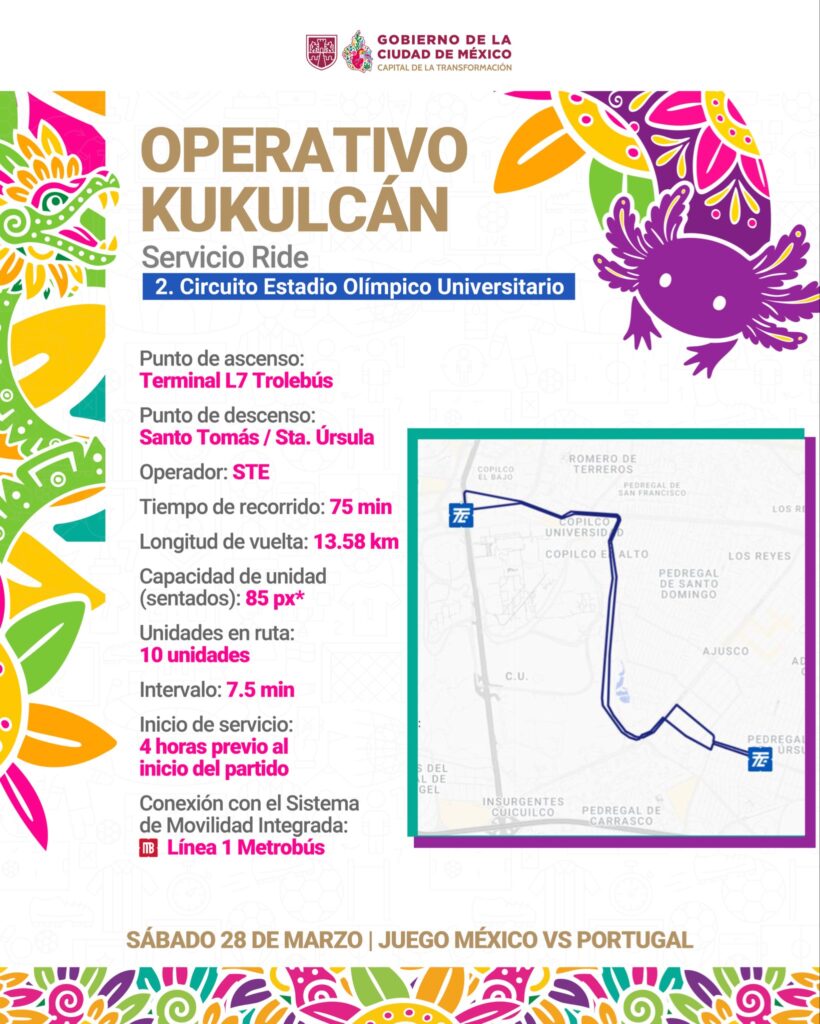 Trolebús del Estadio Olímpico Universitario