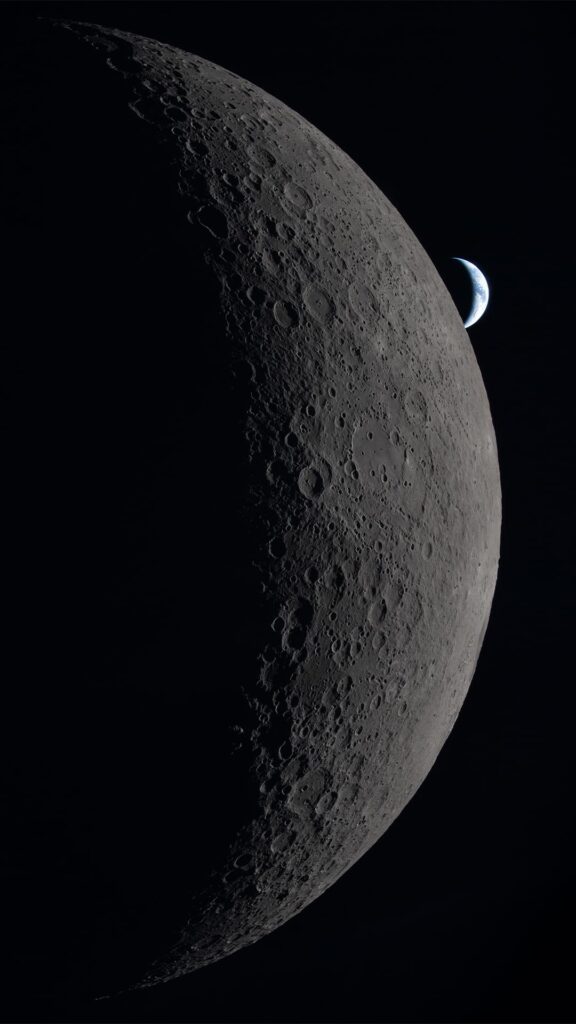 08 artemis ii lunar flyby wallpaper new moon view image 1