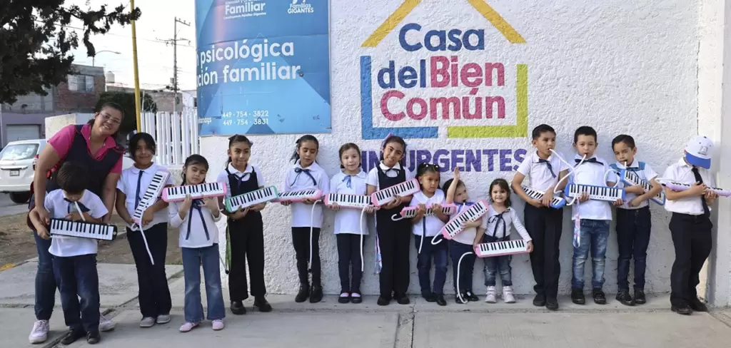 Casas del Bien Común en Aguascalientes impulsan inclusión infantil a través de la música