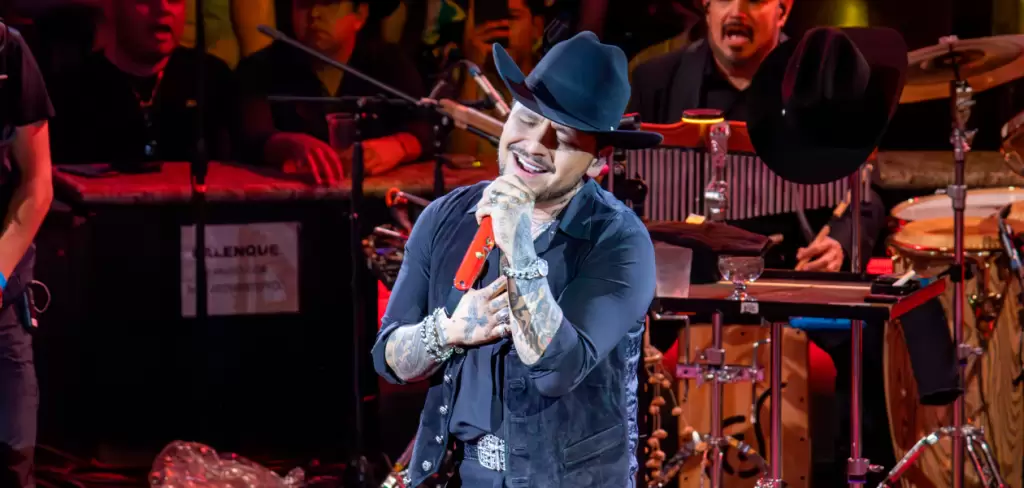 Christian Nodal en el Palenque de la Feria Nacional de San Marcos 2026. Foto: JLMNoticias / Adán De la cruz.