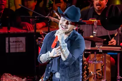 Christian Nodal en el Palenque de la Feria Nacional de San Marcos 2026. Foto: JLMNoticias / Adán De la cruz.