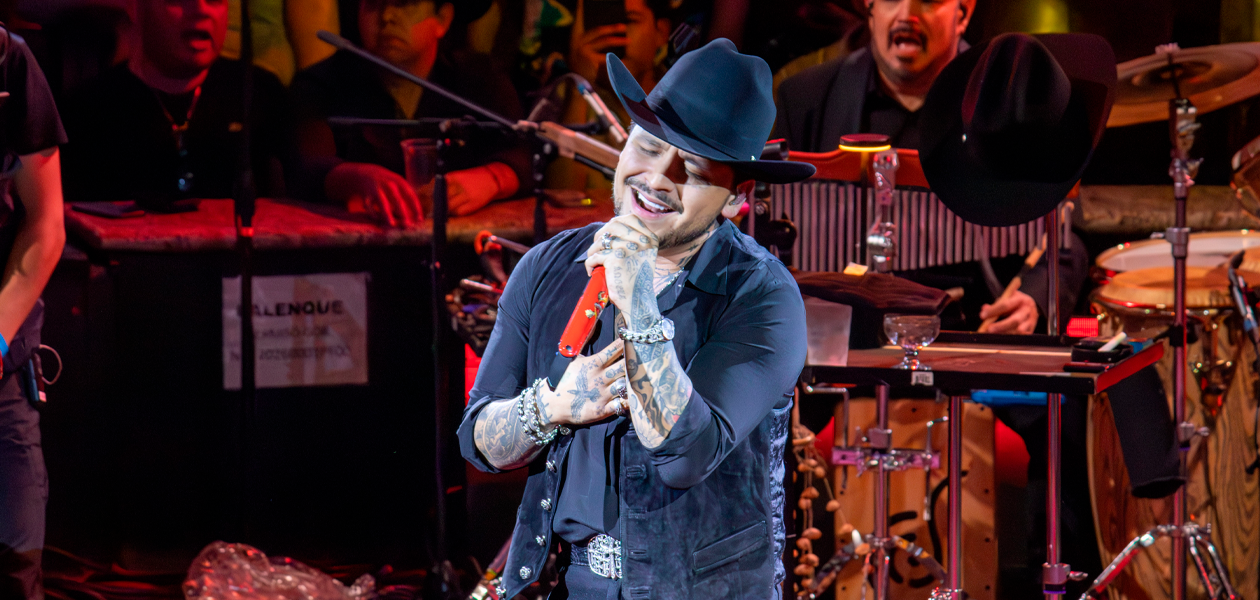 Christian Nodal en el Palenque de la Feria Nacional de San Marcos 2026. Foto: JLMNoticias / Adán De la cruz.