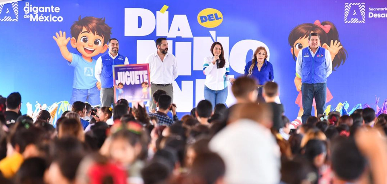 Día del Niño en Aguascalientes regalos a 3 mil niños