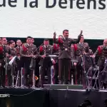 El Foro de las Estrellas de la Feria Nacional de San Marcos 2026 fue testigo de la presentación conjunta del Mariachi de la Guardia Nacional y la Orquesta Sinfónica de la Secretaría de la Defensa Nacional. Foto: JLMNoticias / Salvador Ramírez / Diego Cárdenas.