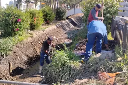 Municipio refuerza limpieza del canal en colonia La Estrella jlmnoticias