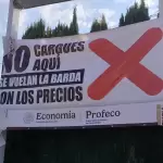 “No cargues aquí”: Profeco coloca primeras lonas en Aguascalientes