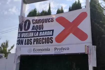 “No cargues aquí”: Profeco coloca primeras lonas en Aguascalientes