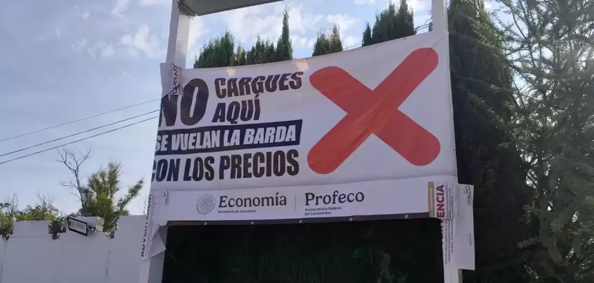 “No cargues aquí”: Profeco coloca primeras lonas en Aguascalientes