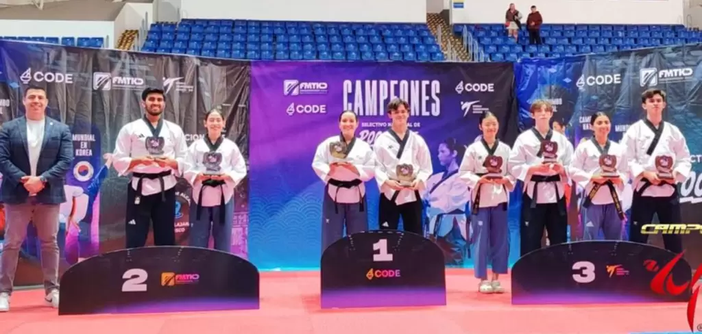 Aguascalientes brilla en taekwondo nacional con doble oro