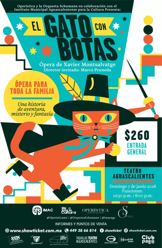 Aguascalientes llega Ópera Infantil El Gato con Botas 2