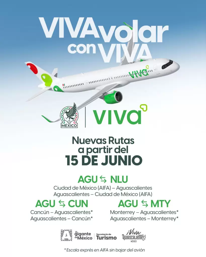 Aguascalientes suma 5 nuevas rutas aéreas desde junio 1