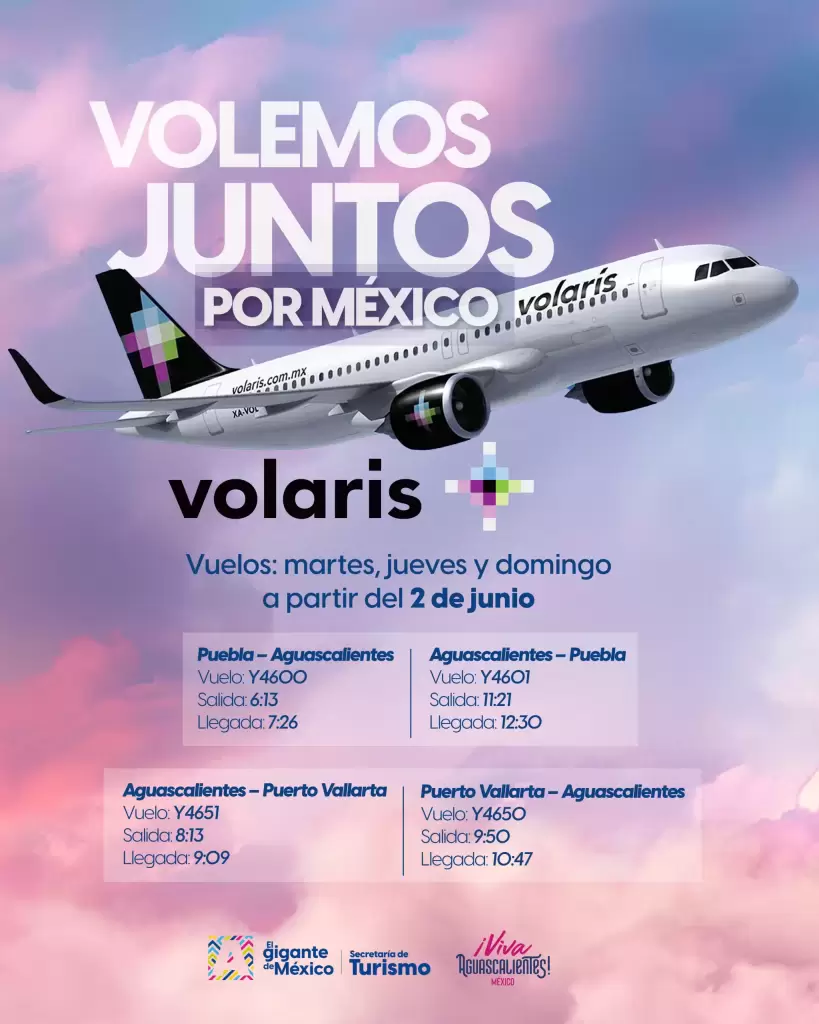 Aguascalientes suma 5 nuevas rutas aéreas desde junio 2