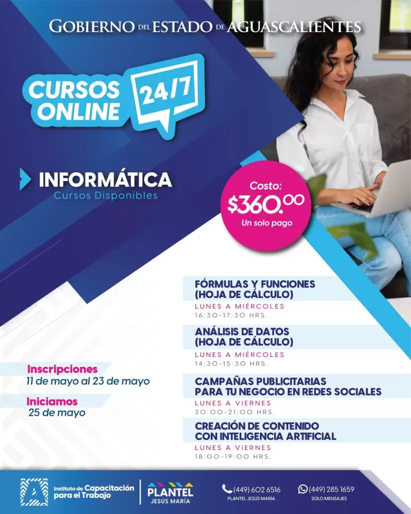Cursos en Linea ICTEA idiomas Excel e IA desde casa 2026 1