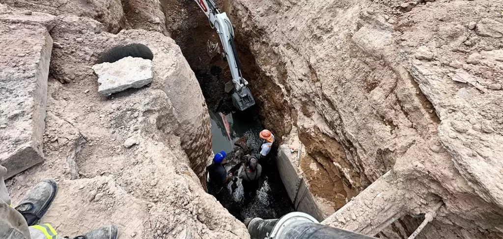 MIAA refuerza rehabilitación del alcantarillado en El Encino