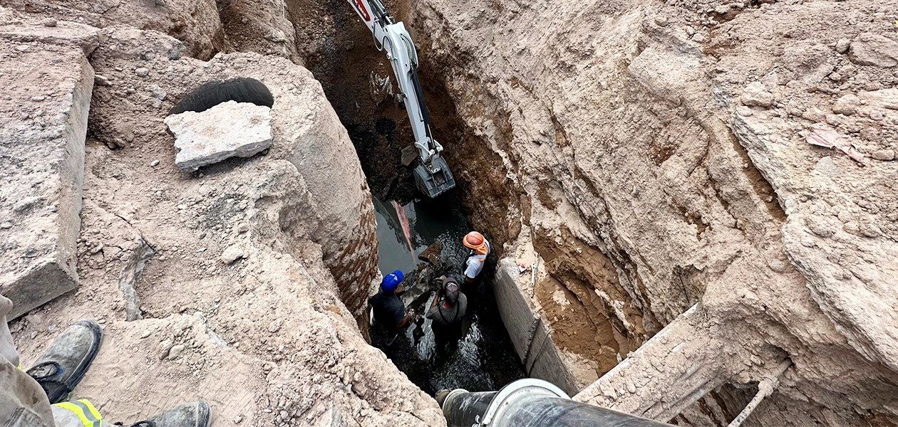 MIAA refuerza rehabilitación del alcantarillado en El Encino