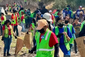 Megalimpieza en Río San Pedro retira 7 mil Toneladas de basura