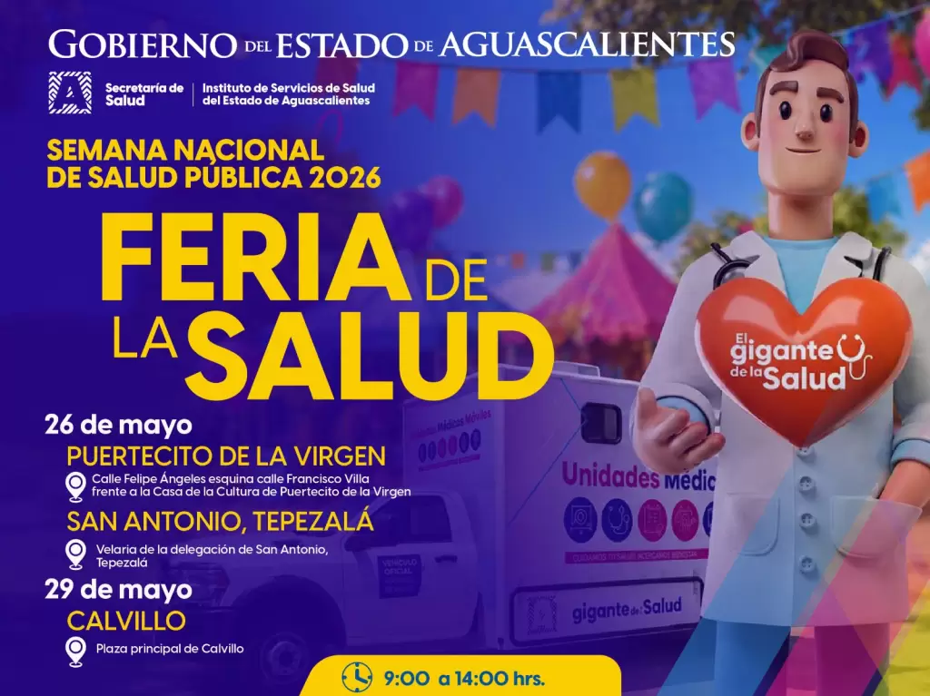 Semana Nacional de Salud- servicios médicos gratuitos Aguascalientes