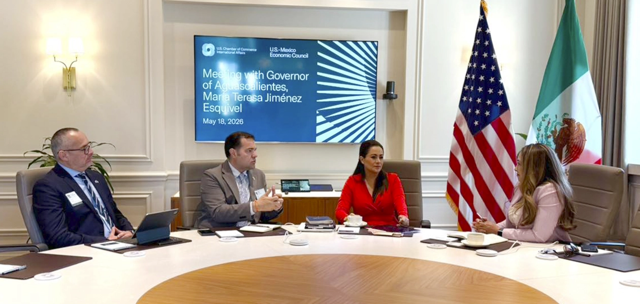 Tere Jiménez busca inversión para Aguascalientes en Washington