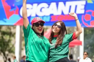 Celebran el Mundial en Aguascalientes; miles asisten a la Gigante Fan Zone