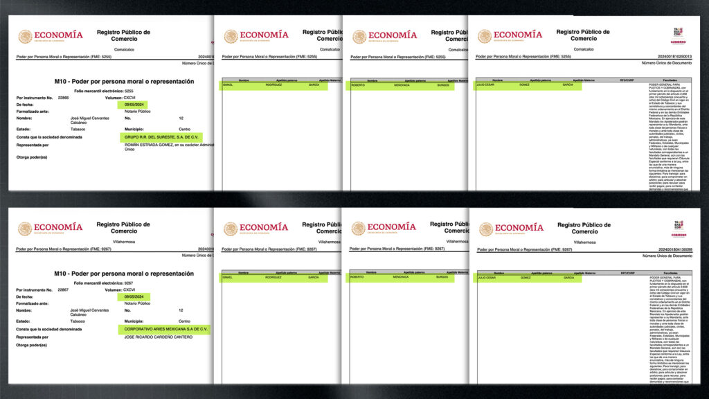 Las compañías que conforman el entramado nombraron a los mismos tres gerentes administrativos en las mismas fechas. // Foto: Mexicanos Contra la Corrupción