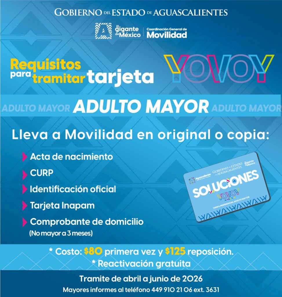 Las personas adultas mayores y con discapacidad tienen como plazo definitivo hasta el próximo 30 de junio para tramitar por primera vez o reactivar su Tarjeta Soluciones YoVoy.