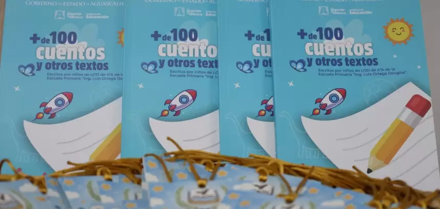 Niñas y niños de primaria publican libro con más de 100 historias
