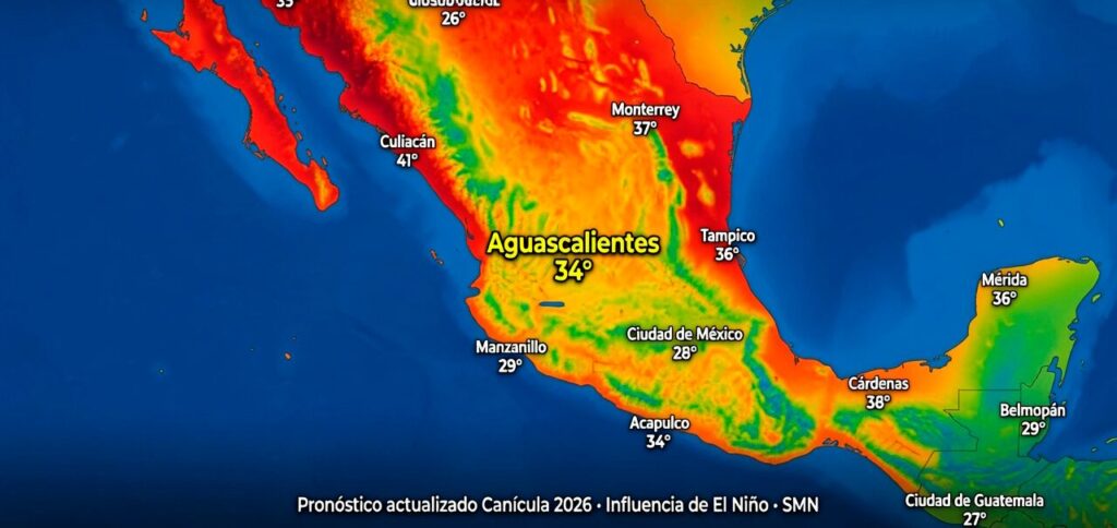 Temperaturas extremas para todo México durante la Canícula 2026