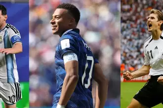 Los mayores goleadores en la historia de los Mundiales