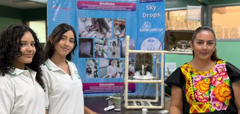 Talentos de Aguascalientes crean "SkyDrops", sistema para obtener agua de la humedad