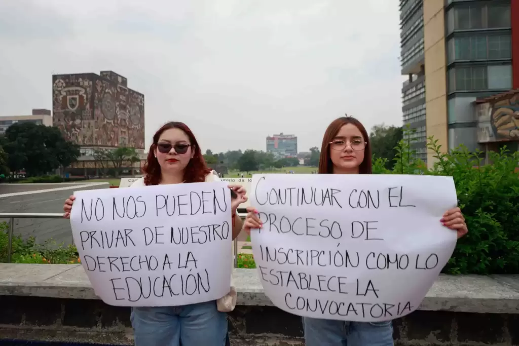 Aspirantes piden continuar con proceso en la UNAM