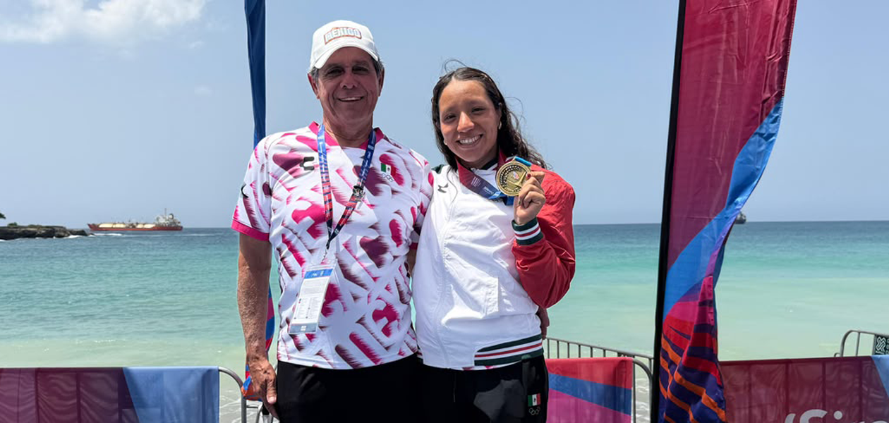 La nadadora de Aguascalientes, Dalia Moreno, conquistó oro y bronce en aguas abiertas en los Juegos Centroamericanos Santo Domingo 2026. Foto: JLMNoticias / Gobierno del Estado de Aguascalientes / Especial.