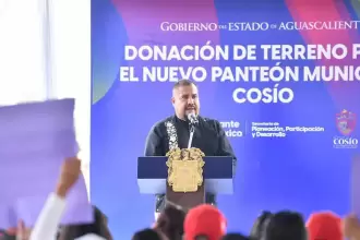 Gobierno dona terreno para nuevo panteón en Cosío
