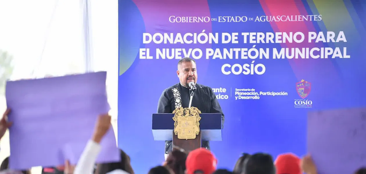 Gobierno dona terreno para nuevo panteón en Cosío