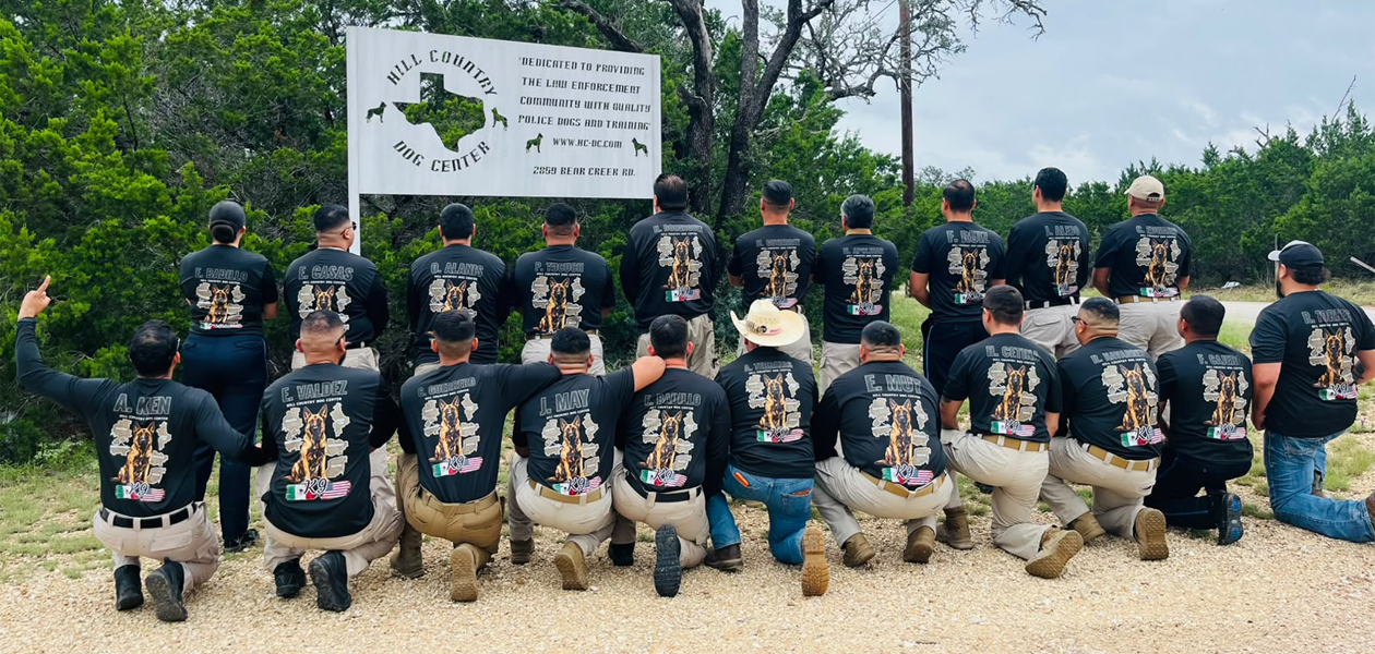 El Grupo K9 de la SSPE se refuerza con tres nuevos perros certificados en Estados Unidos; Logan, Picur y Stella se integran este lunes. Foto: JLMNoticias / Gobierno del Estado de Aguascalientes.