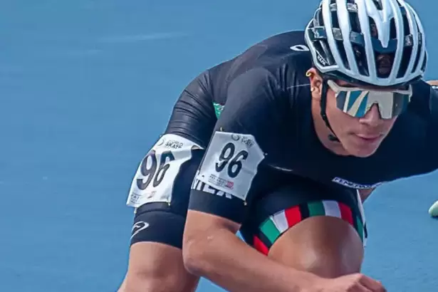 Patricio de Luna Marroquín gana plata panamericana en patinaje de velocidad