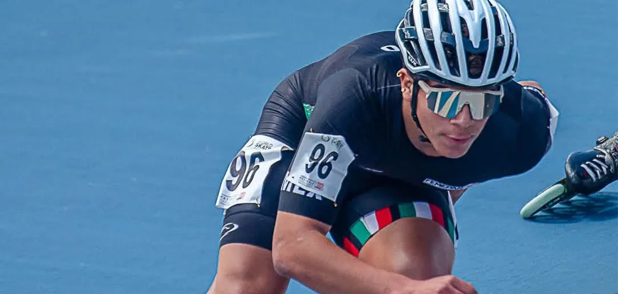 Patricio de Luna Marroquín gana plata panamericana en patinaje de velocidad